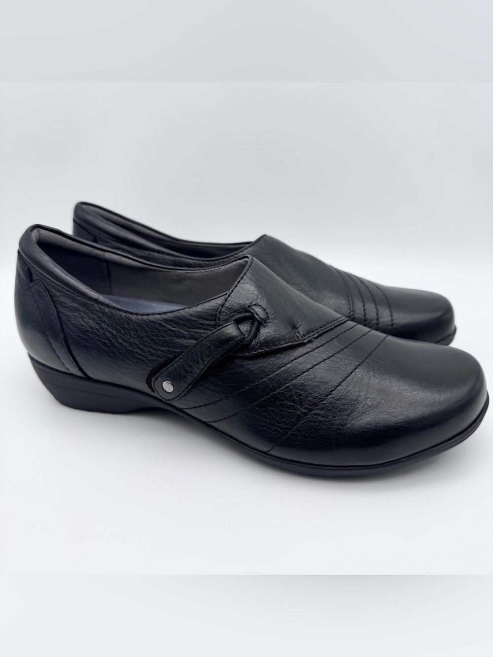 Dansko Franny Black Milled Nappa Leather Loafers Women EU 37 US 6.5-7 Excellent